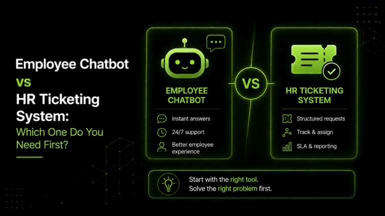 Employee Chatbot vs HR Ticketing System Which One Do You Need First