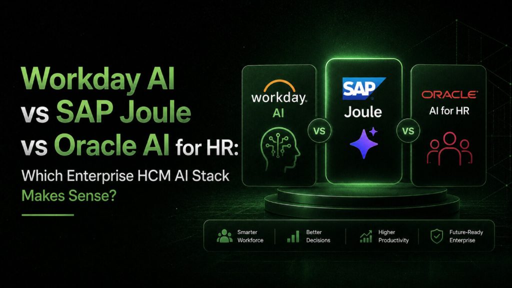 Workday AI vs SAP Joule vs Oracle AI for HR Which Enterprise HCM AI Stack Makes Sense