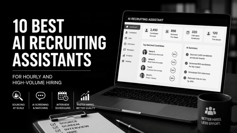 10 Best AI Recruiting Assistants for Hourly and High Volume Hiring