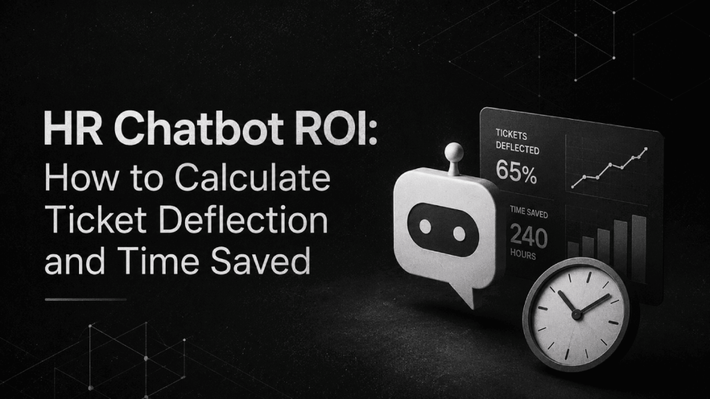 HR Chatbot ROI How to Calculate Ticket Deflection and Time Saved