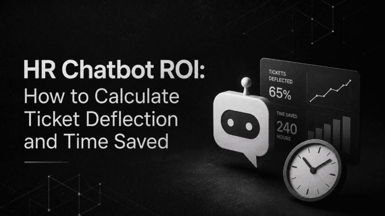 HR Chatbot ROI How to Calculate Ticket Deflection and Time Saved