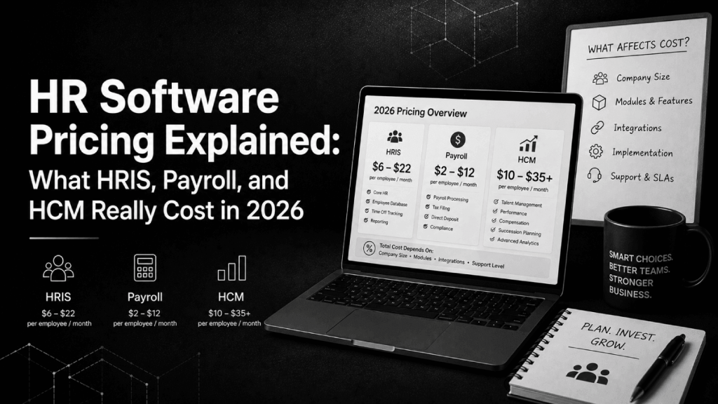 HR Software Pricing Explained What HRIS Payroll and HCM Really Cost in 2026