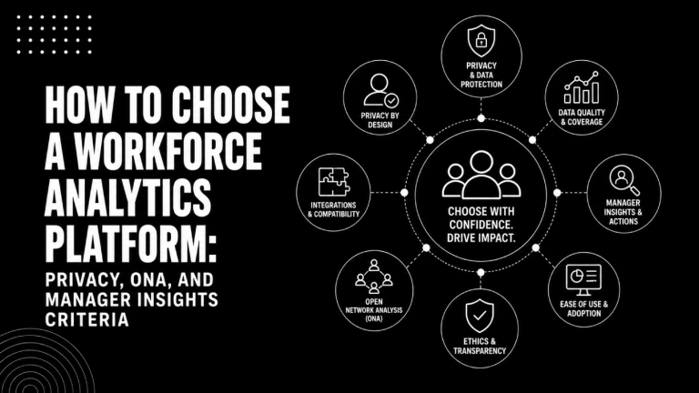 How to Choose a Workforce Analytics Platform Privacy ONA and Manager Insights Criteria