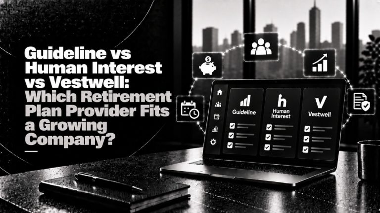 Guideline vs Human Interest vs Vestwell Which Retirement Plan Provider Fits a Growing Company