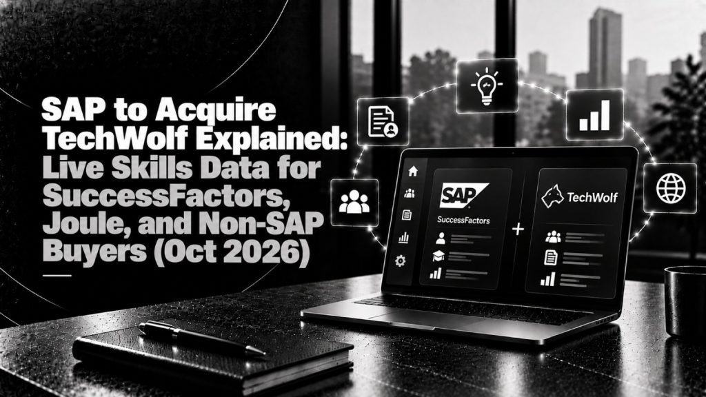 SAP to Acquire TechWolf Explained Live Skills Data for SuccessFactors Joule and Non SAP Buyers Oct 2026